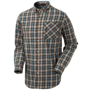 Moorland Shirt - Lake Blue/Brown by Shooterking