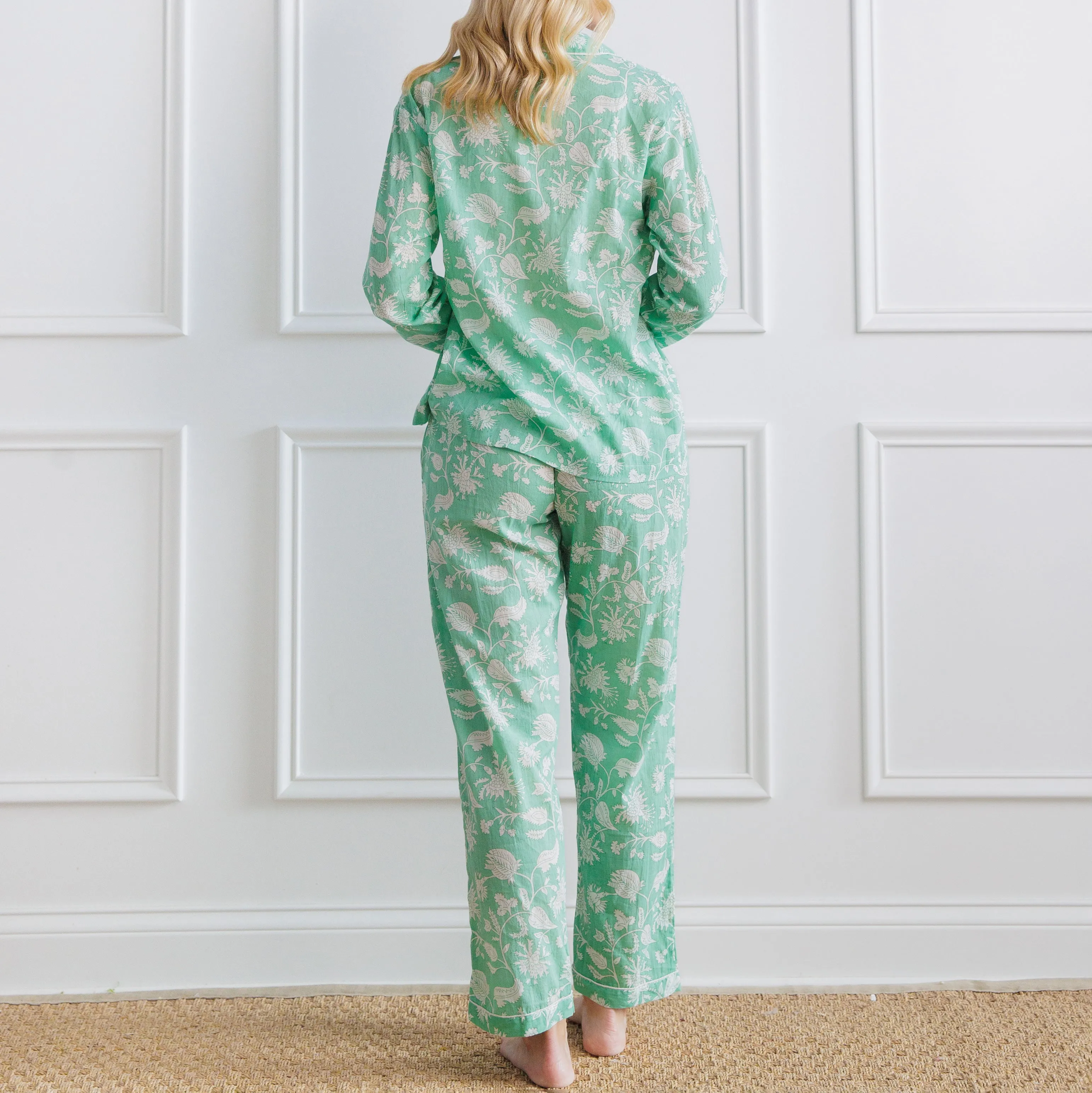 Morning Meadow Green Pajama Set