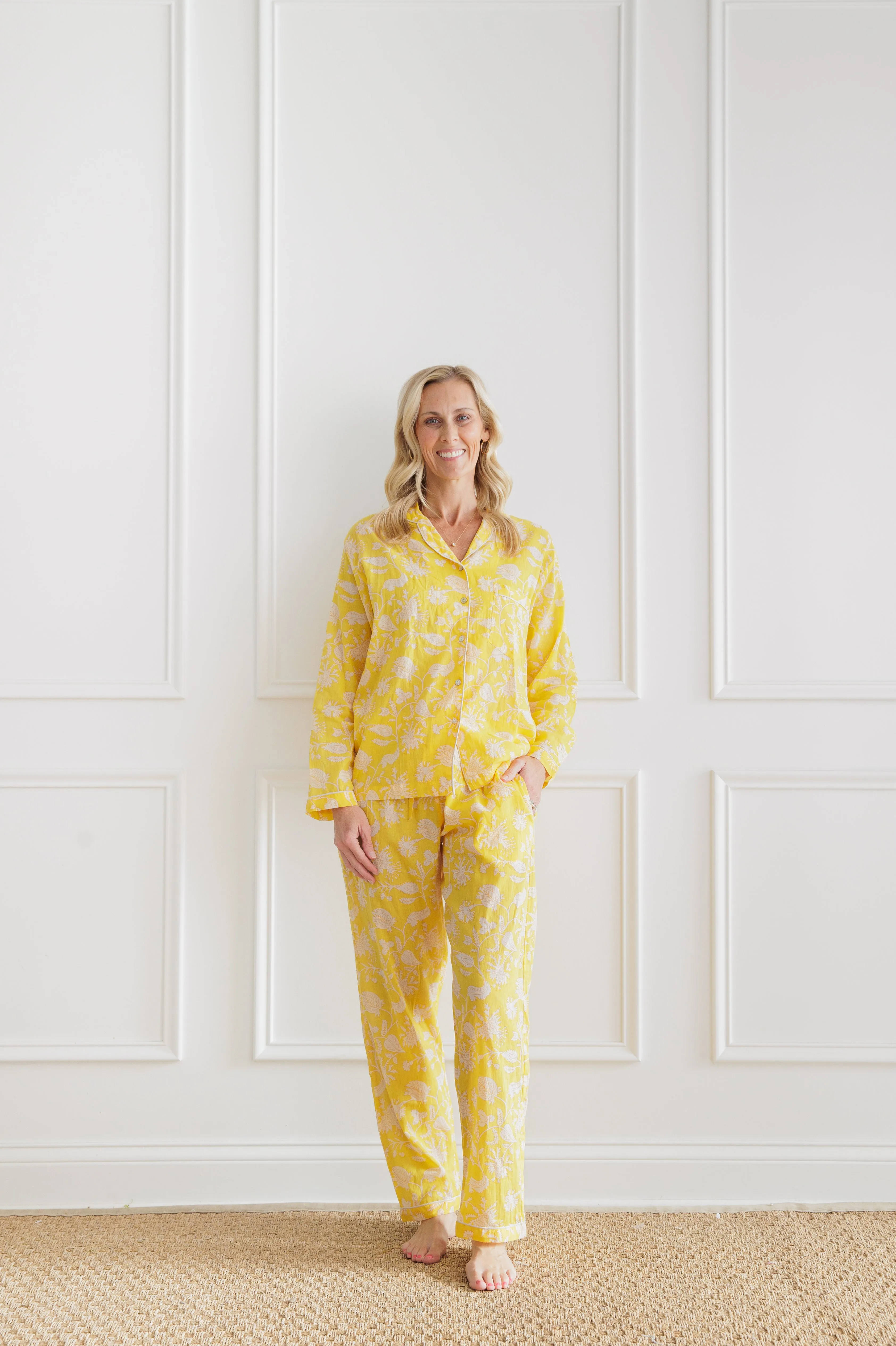 Morning Meadow Yellow Pajama Set