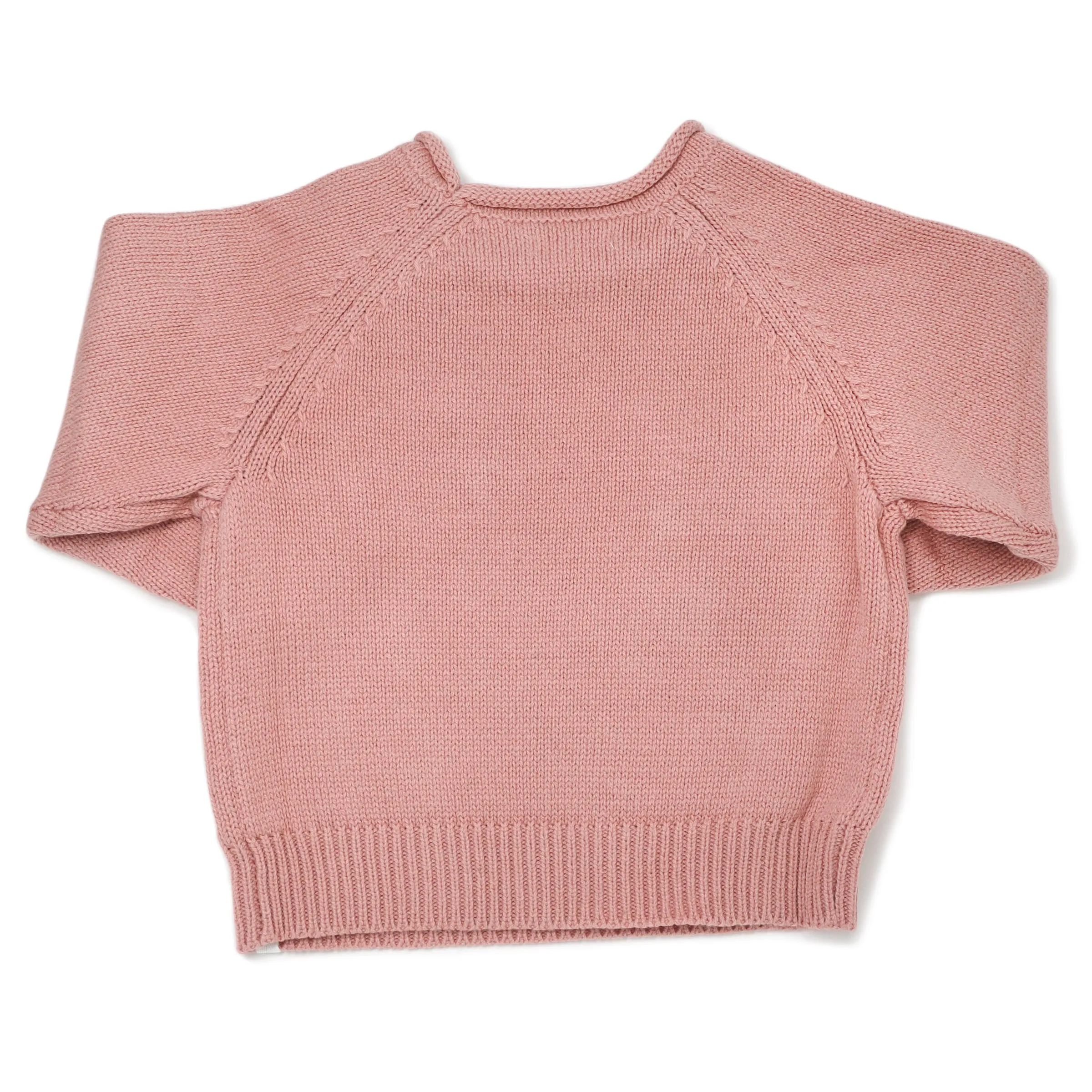 oh baby! Crew Neck Sweater - Cream Heart - Blush