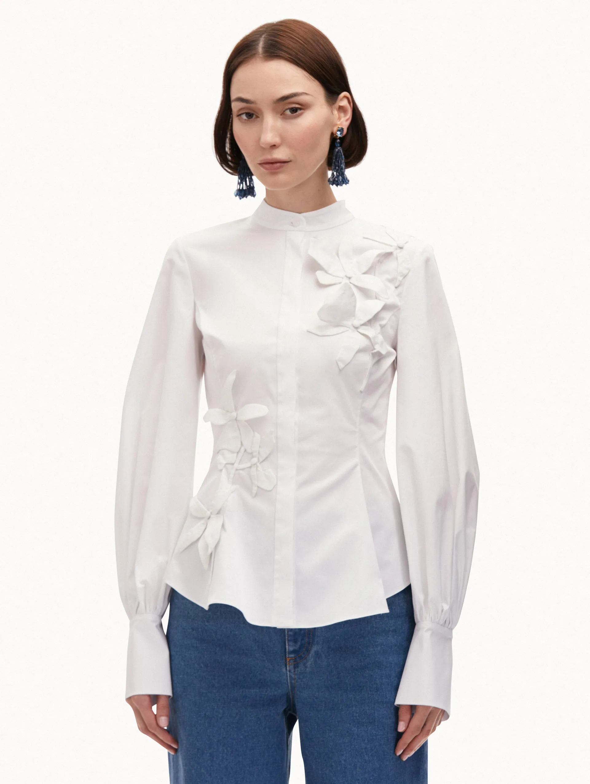 Orchid Cotton Twill Blouse