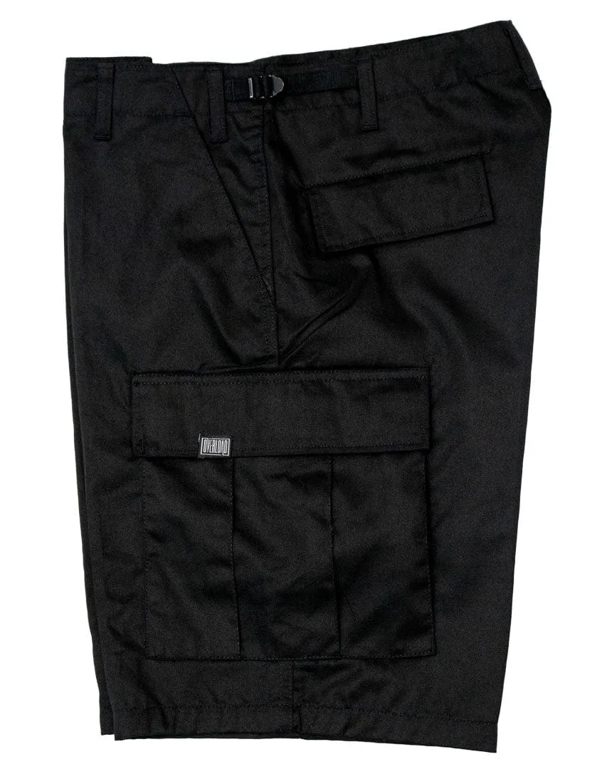 Overload Lightweight Cargo Shorts - Black