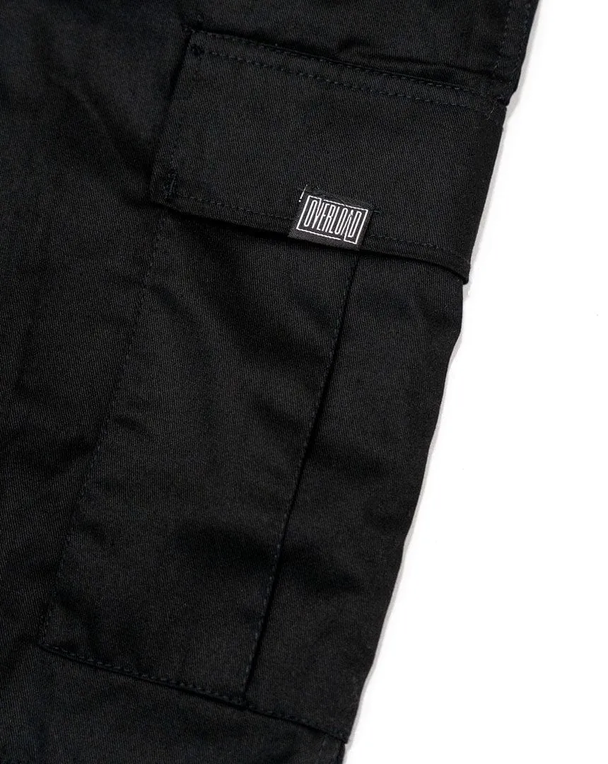 Overload Lightweight Cargo Shorts - Black