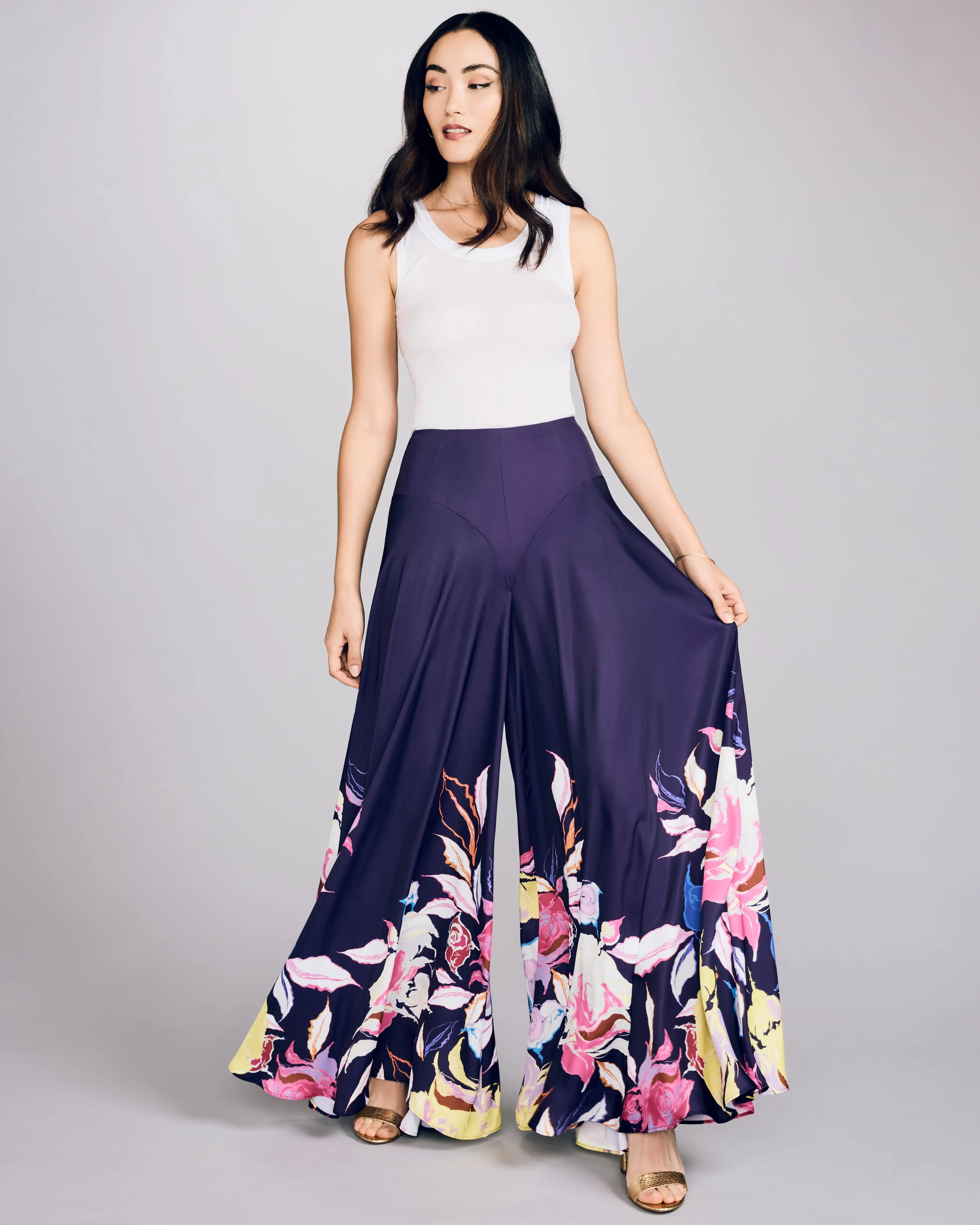 Petunia Floral Wide Legged Pant