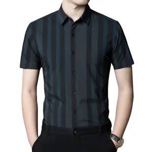 Pologize™ Business Striped Button Shirt