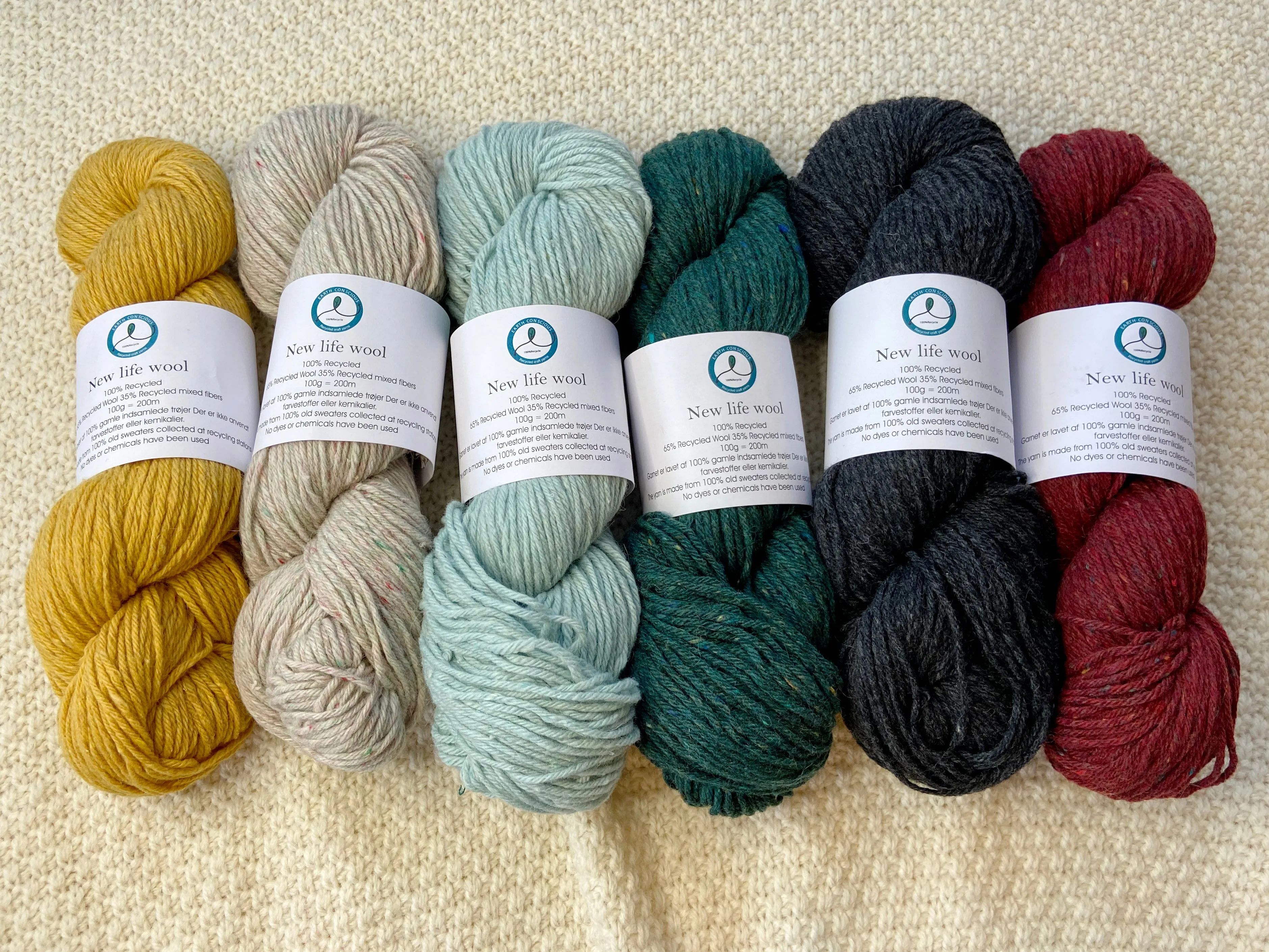 "Green Marl" New Life Aran