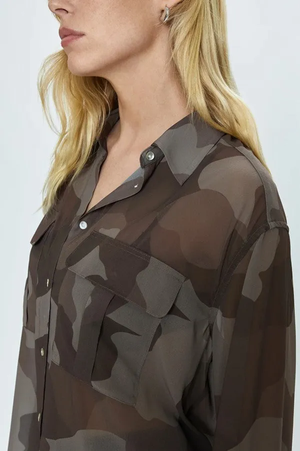 Reese Sheer Button Down Shirt