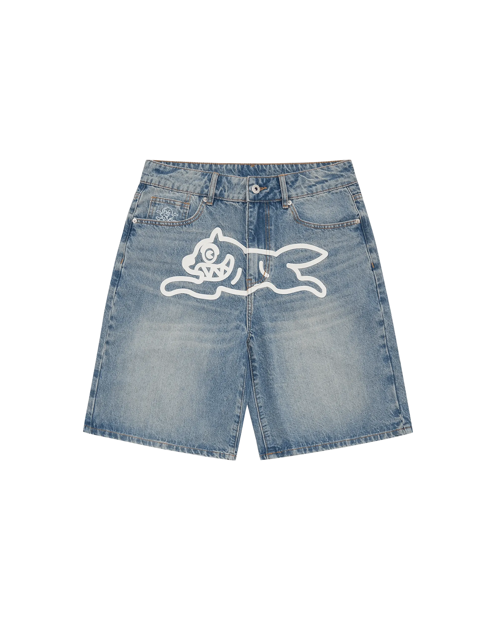 Running Dog Denim Shorts