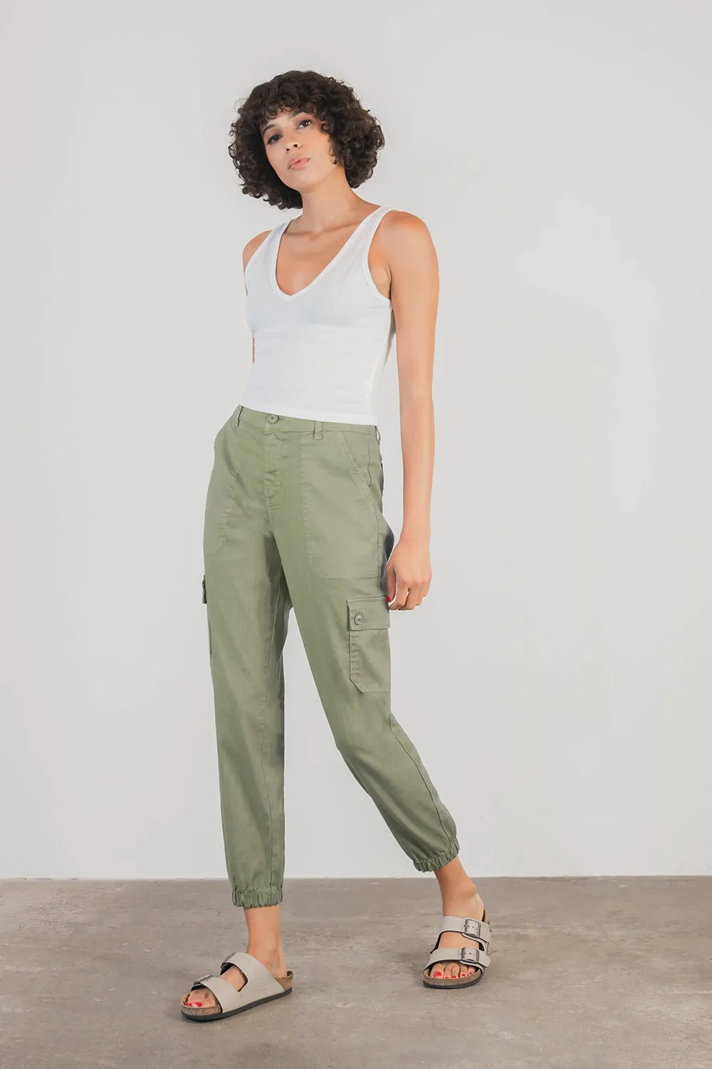 Sadie Linen Cargo Pants