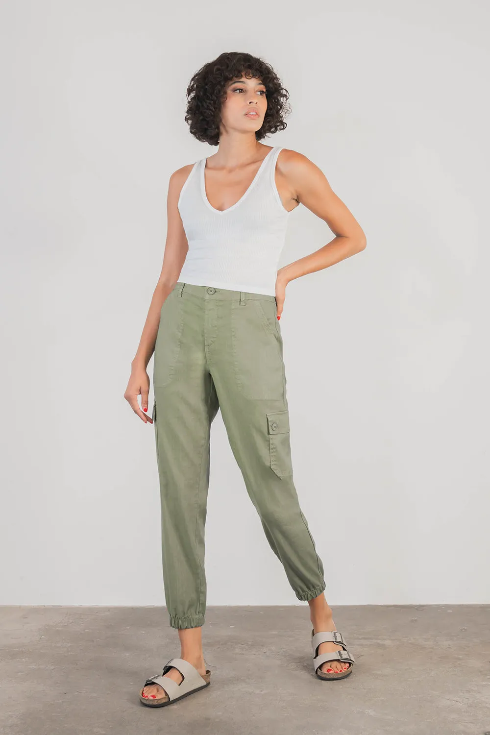 Sadie Linen Cargo Pants