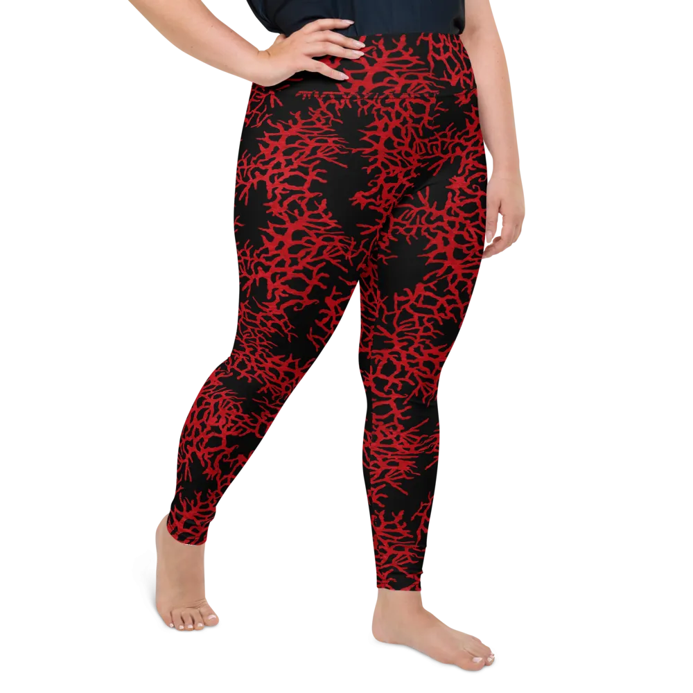 Sea Fan Plus Size Leggings