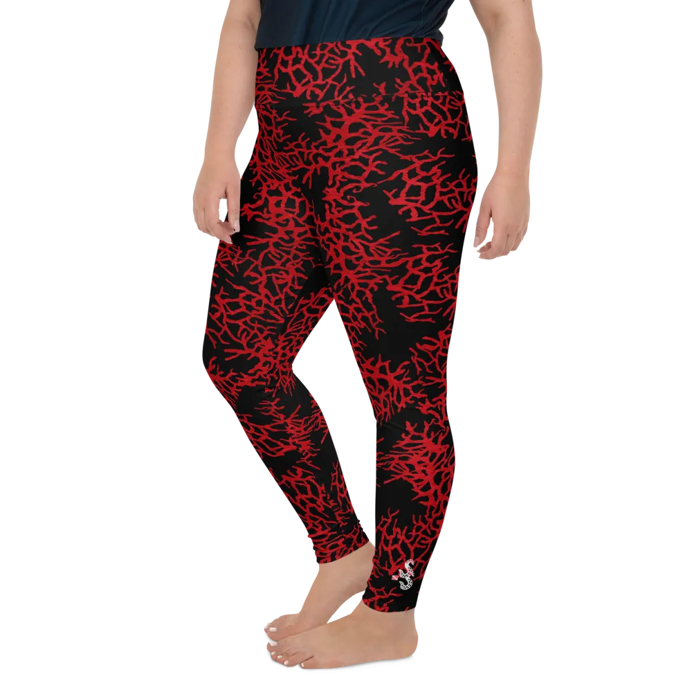 Sea Fan Plus Size Leggings