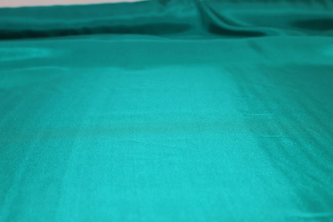 Silk Habotai Lining - Bright Turquoise