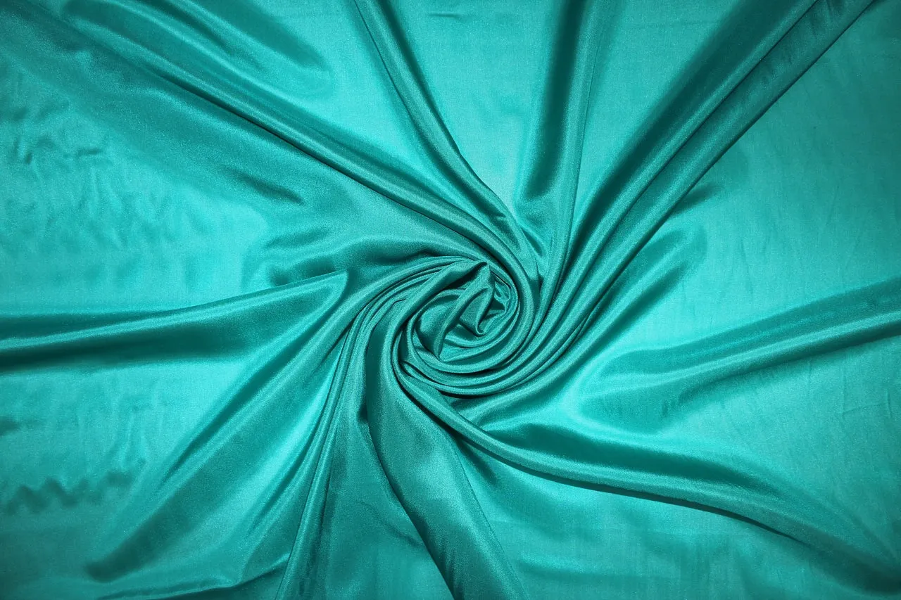 Silk Habotai Lining - Bright Turquoise