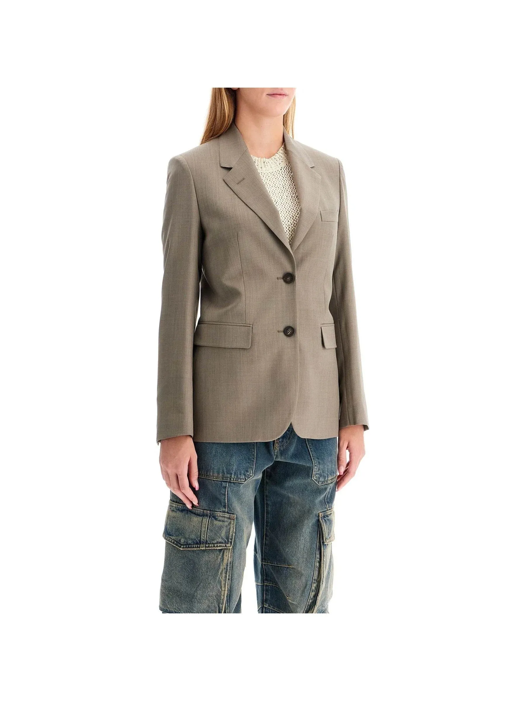 Tailored Wool Fresco Blazer