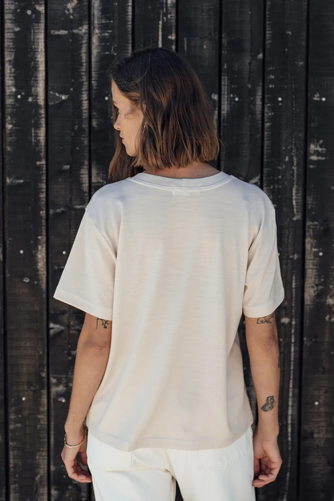 The Merino T-Shirt - Almond