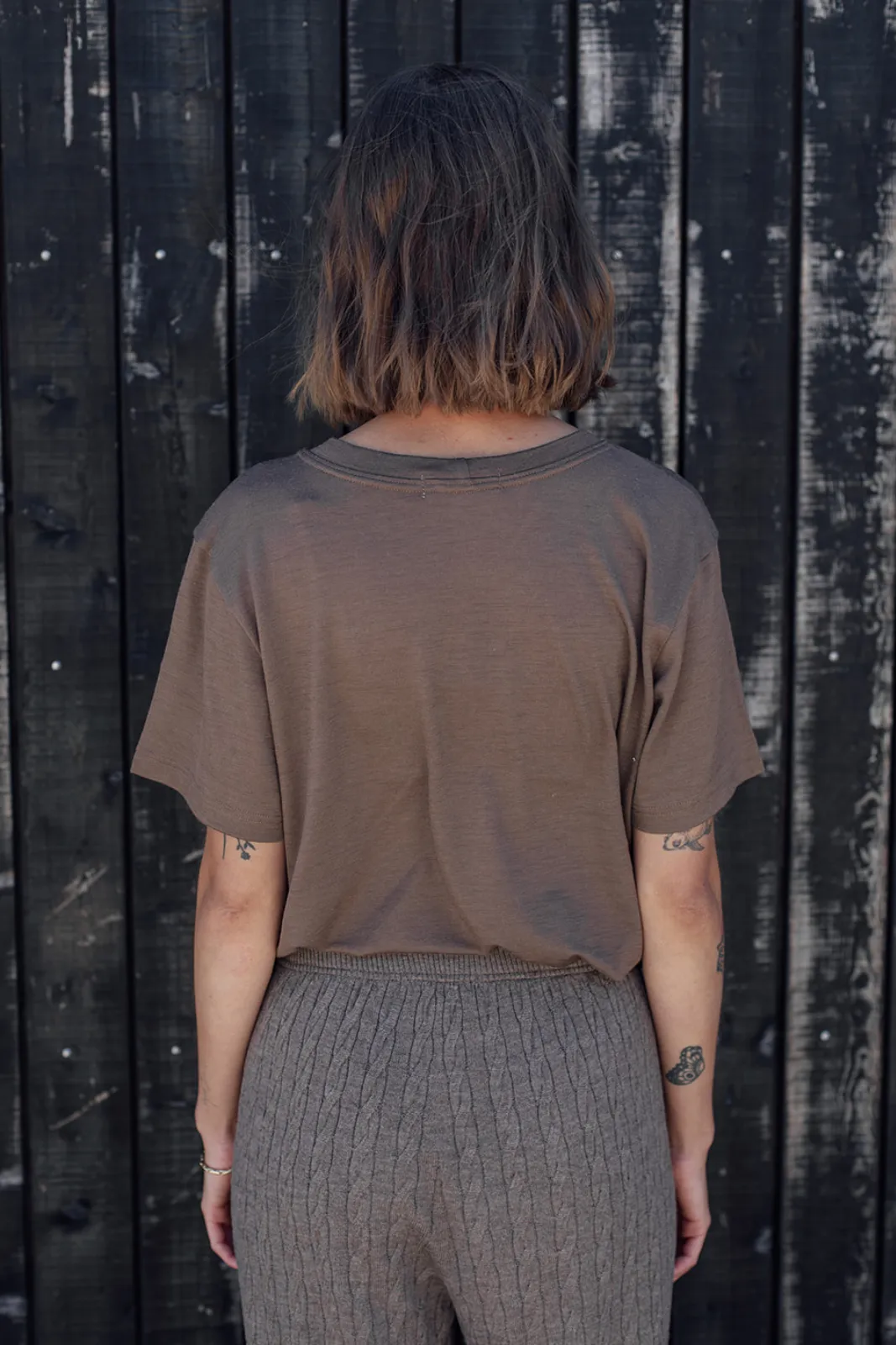 The Merino T-Shirt - Cocoa