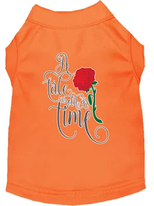 Timeless Tale Screen Print Dog Shirt Orange Xxxl