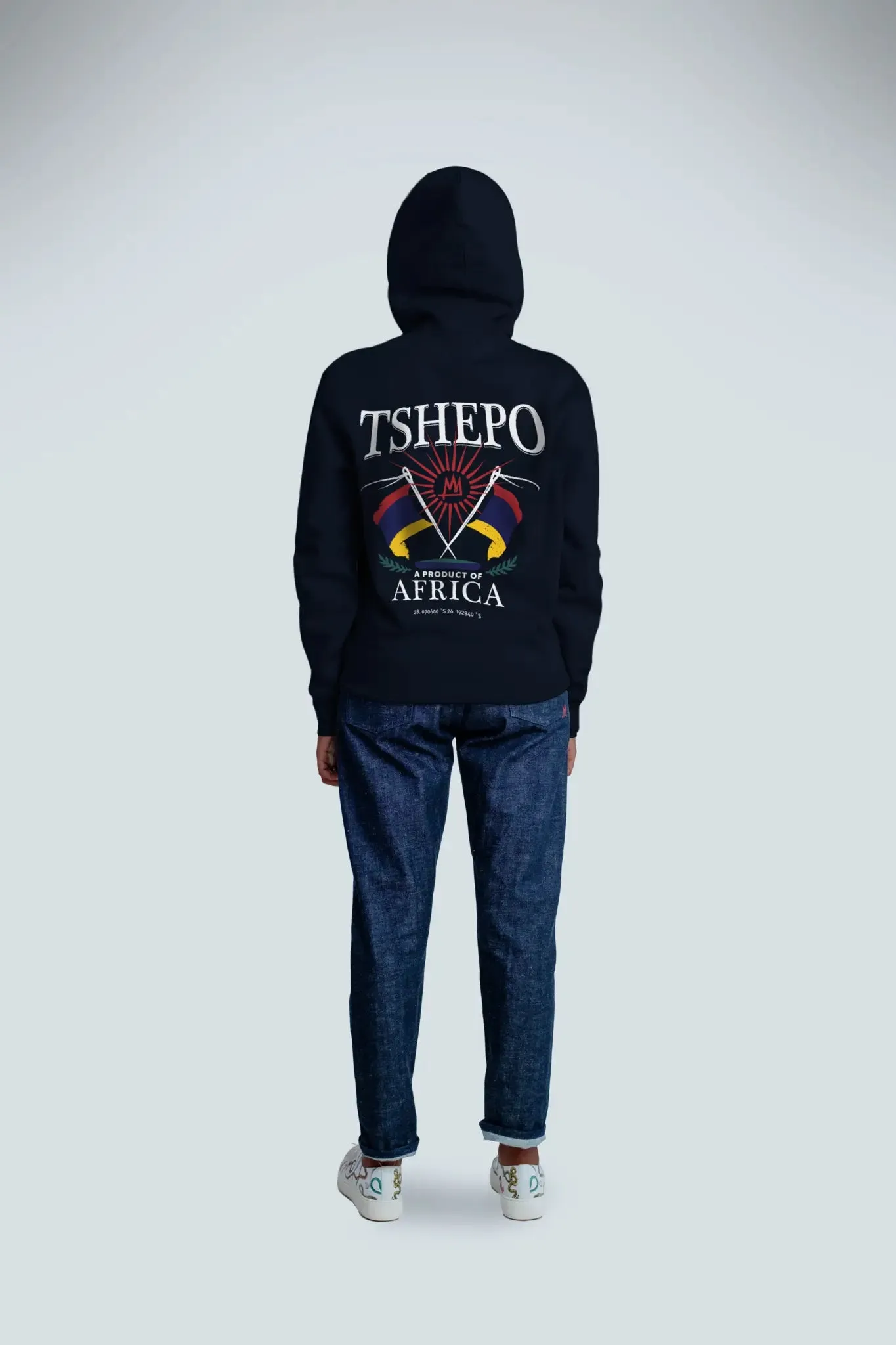 TSHEPO AFRICA AMSTERDAM HEAVYWEIGHT HOODIE, BLACK