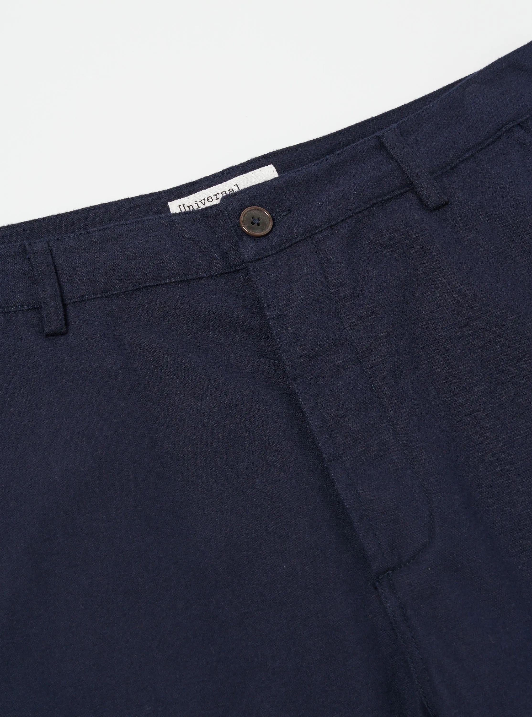 Universal Works Military Chino in Navy Brushed Moleskin