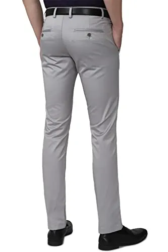 Van Heusen Men's Slim Pants (VHTFFSLBE07068_Light Grey_36)