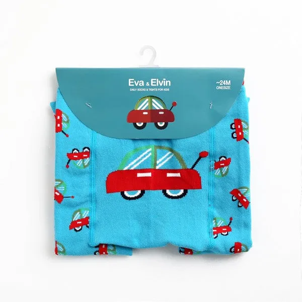 Vroom Blue Car Baby Leggings