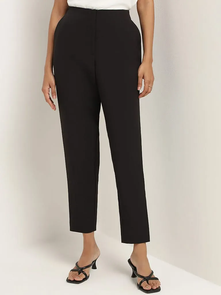 Wardrobe Plain Black Trousers