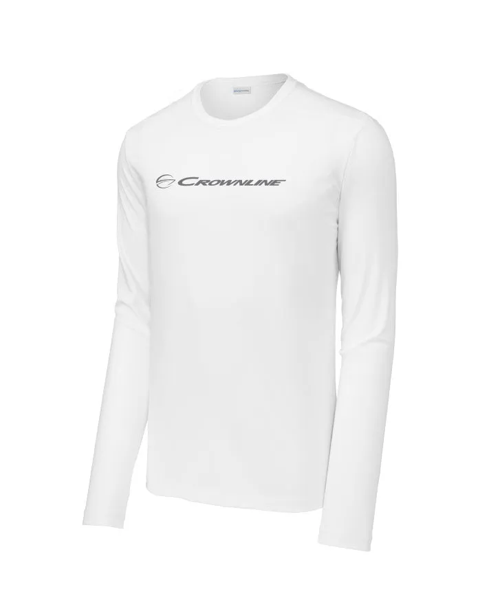 White Long Sleeve Performance Tee