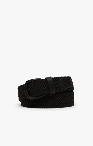 Woven Elastic Belt In Black